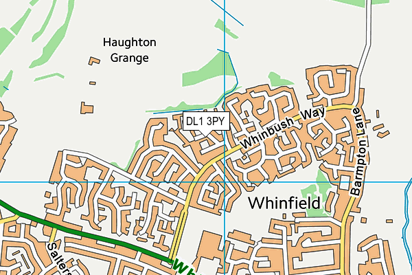 DL1 3PY map - OS VectorMap District (Ordnance Survey)