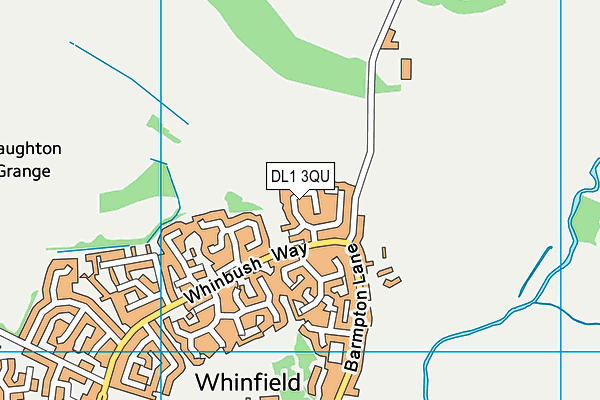 DL1 3QU map - OS VectorMap District (Ordnance Survey)