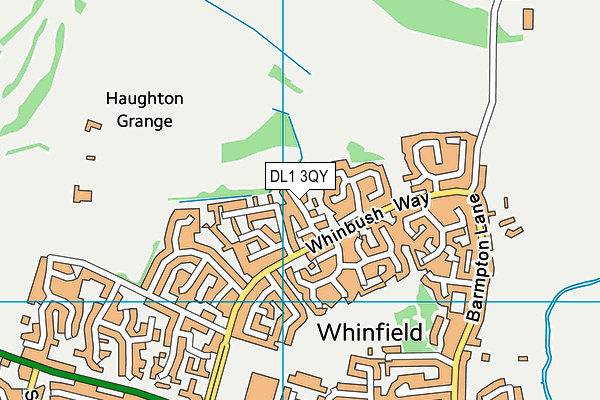DL1 3QY map - OS VectorMap District (Ordnance Survey)