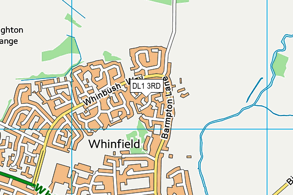 DL1 3RD map - OS VectorMap District (Ordnance Survey)