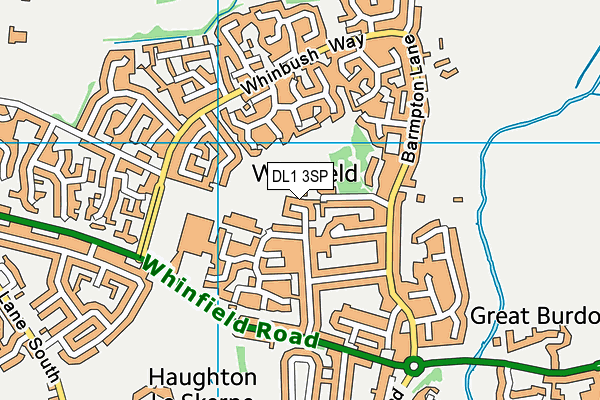 DL1 3SP map - OS VectorMap District (Ordnance Survey)