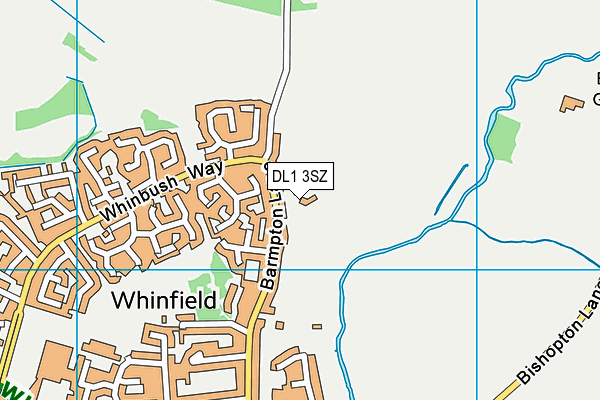 DL1 3SZ map - OS VectorMap District (Ordnance Survey)