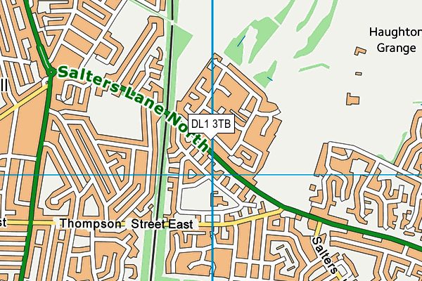 DL1 3TB map - OS VectorMap District (Ordnance Survey)