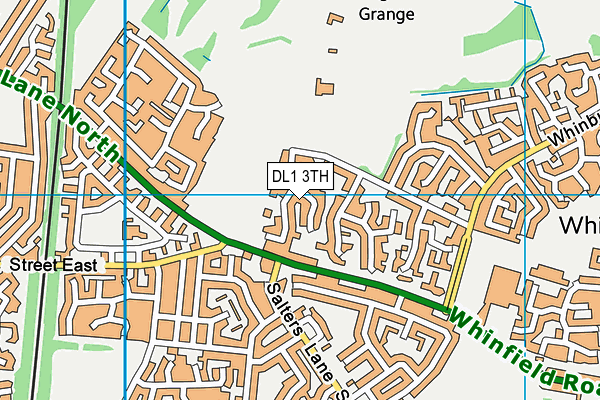 DL1 3TH map - OS VectorMap District (Ordnance Survey)