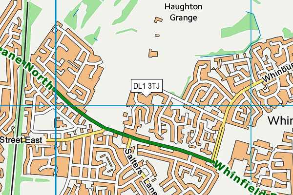 DL1 3TJ map - OS VectorMap District (Ordnance Survey)