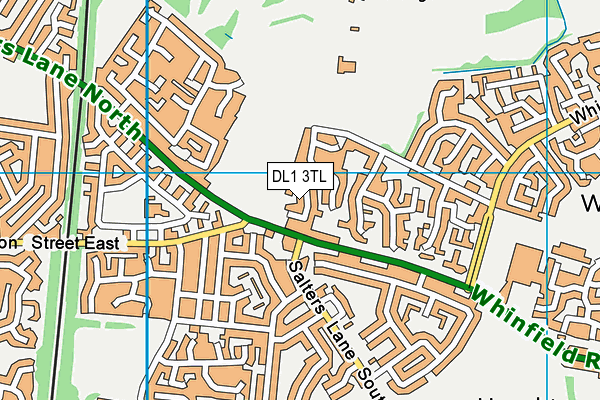 DL1 3TL map - OS VectorMap District (Ordnance Survey)