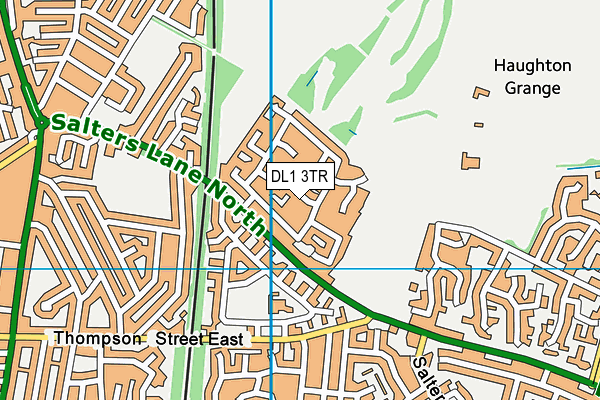 DL1 3TR map - OS VectorMap District (Ordnance Survey)