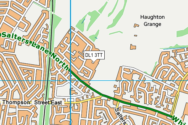 DL1 3TT map - OS VectorMap District (Ordnance Survey)