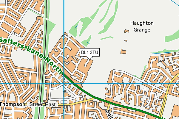 DL1 3TU map - OS VectorMap District (Ordnance Survey)