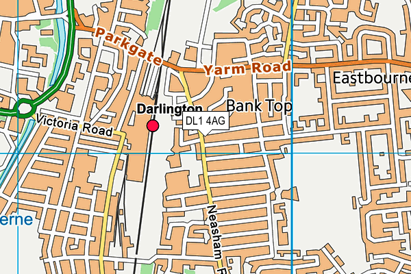 DL1 4AG map - OS VectorMap District (Ordnance Survey)