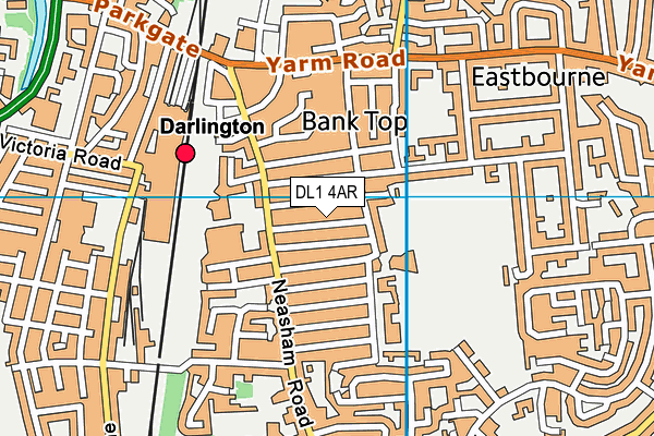 DL1 4AR map - OS VectorMap District (Ordnance Survey)