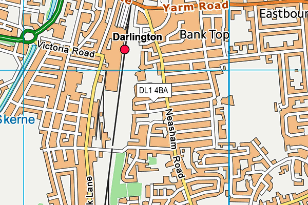 DL1 4BA map - OS VectorMap District (Ordnance Survey)
