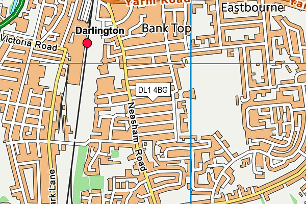 DL1 4BG map - OS VectorMap District (Ordnance Survey)