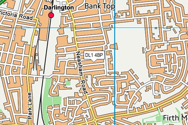 DL1 4BP map - OS VectorMap District (Ordnance Survey)