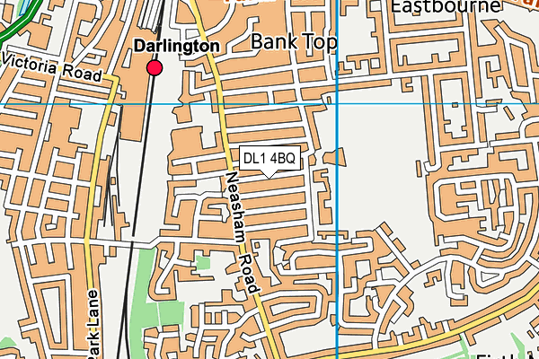 DL1 4BQ map - OS VectorMap District (Ordnance Survey)