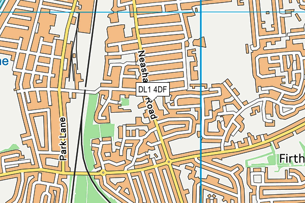 DL1 4DF map - OS VectorMap District (Ordnance Survey)