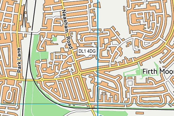 DL1 4DG map - OS VectorMap District (Ordnance Survey)