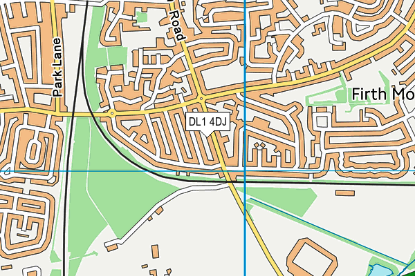 DL1 4DJ map - OS VectorMap District (Ordnance Survey)