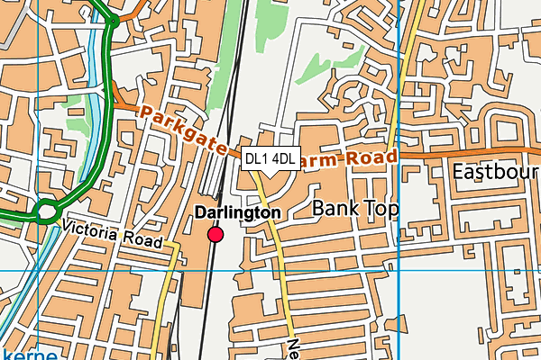 DL1 4DL map - OS VectorMap District (Ordnance Survey)