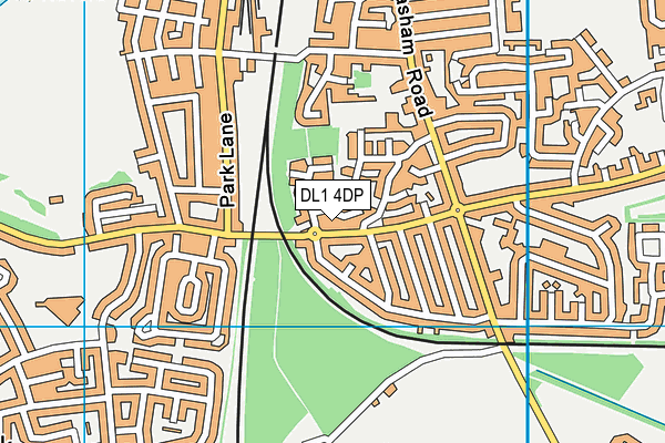 DL1 4DP map - OS VectorMap District (Ordnance Survey)