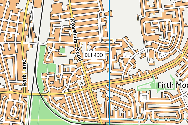 DL1 4DQ map - OS VectorMap District (Ordnance Survey)