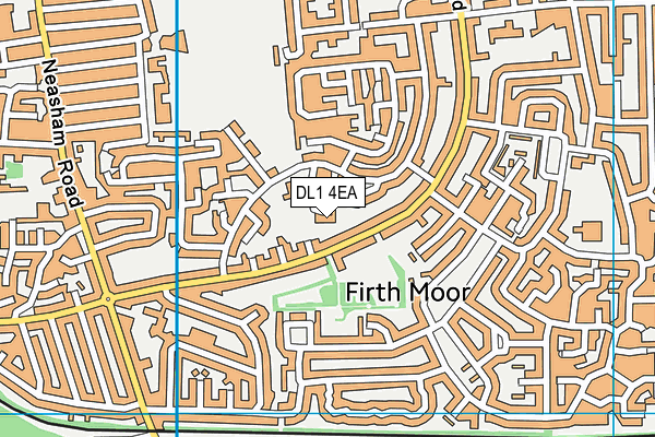 DL1 4EA map - OS VectorMap District (Ordnance Survey)
