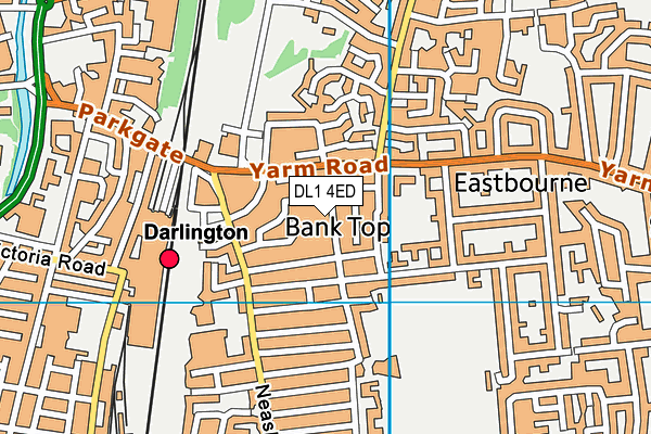 DL1 4ED map - OS VectorMap District (Ordnance Survey)