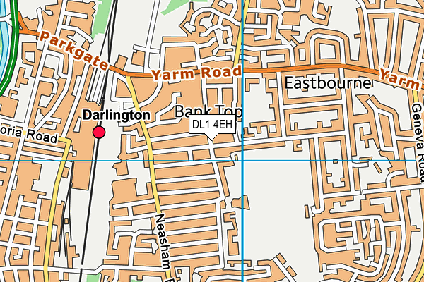 DL1 4EH map - OS VectorMap District (Ordnance Survey)