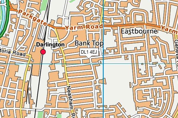 DL1 4EJ map - OS VectorMap District (Ordnance Survey)