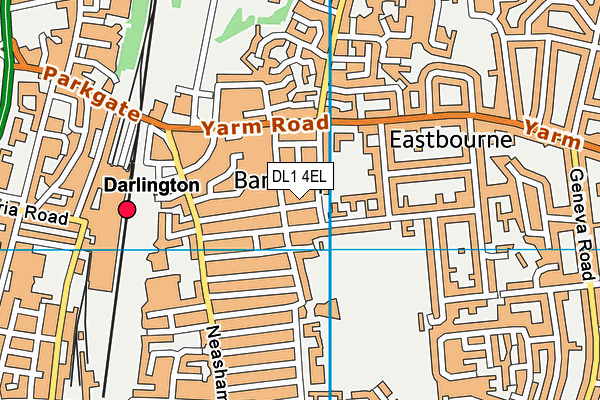 DL1 4EL map - OS VectorMap District (Ordnance Survey)