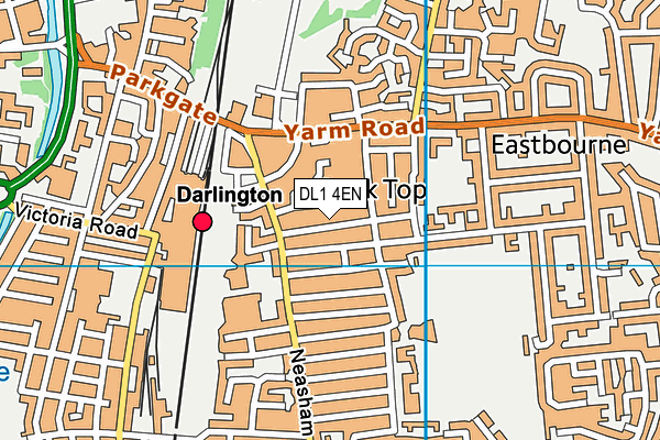 DL1 4EN map - OS VectorMap District (Ordnance Survey)