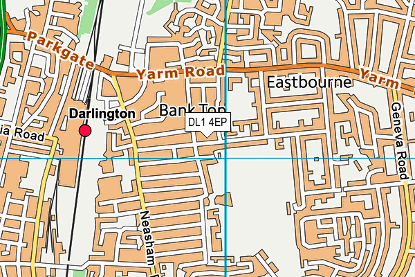 DL1 4EP map - OS VectorMap District (Ordnance Survey)