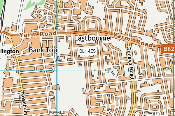 DL1 4ES map - OS VectorMap District (Ordnance Survey)