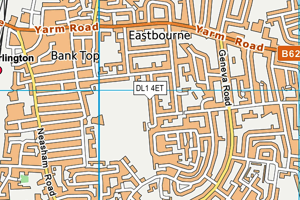 DL1 4ET map - OS VectorMap District (Ordnance Survey)