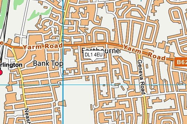 DL1 4EU map - OS VectorMap District (Ordnance Survey)