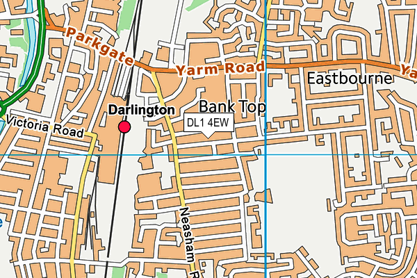 DL1 4EW map - OS VectorMap District (Ordnance Survey)