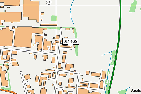 DL1 4GG map - OS VectorMap District (Ordnance Survey)