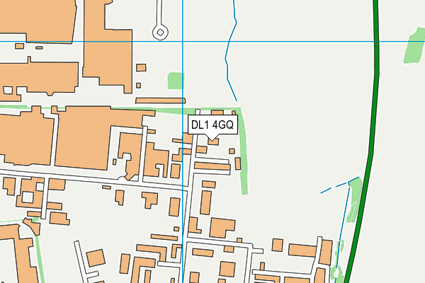 DL1 4GQ map - OS VectorMap District (Ordnance Survey)