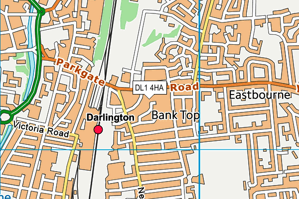 DL1 4HA map - OS VectorMap District (Ordnance Survey)