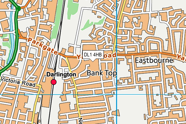 DL1 4HB map - OS VectorMap District (Ordnance Survey)