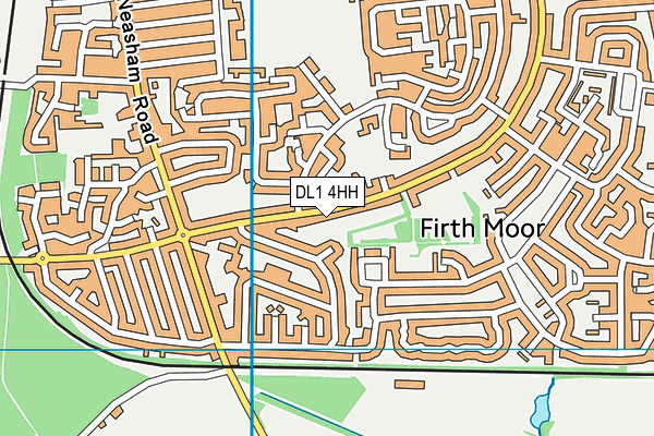 DL1 4HH map - OS VectorMap District (Ordnance Survey)