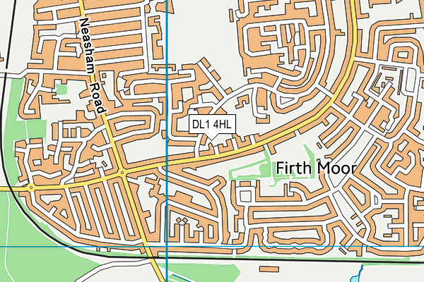 DL1 4HL map - OS VectorMap District (Ordnance Survey)