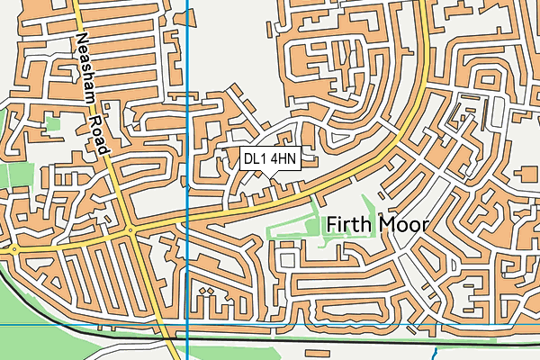 DL1 4HN map - OS VectorMap District (Ordnance Survey)