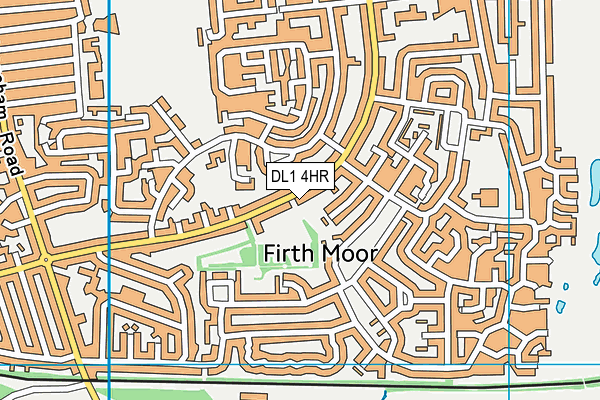 DL1 4HR map - OS VectorMap District (Ordnance Survey)