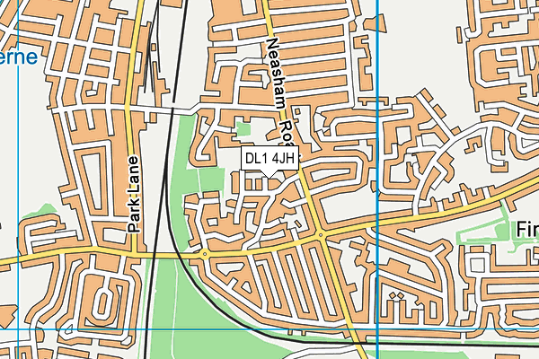 DL1 4JH map - OS VectorMap District (Ordnance Survey)