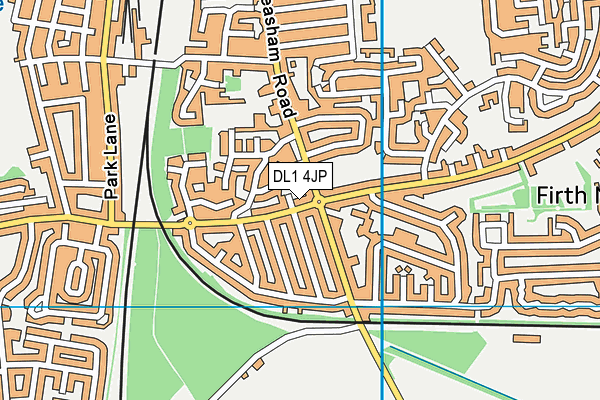 DL1 4JP map - OS VectorMap District (Ordnance Survey)