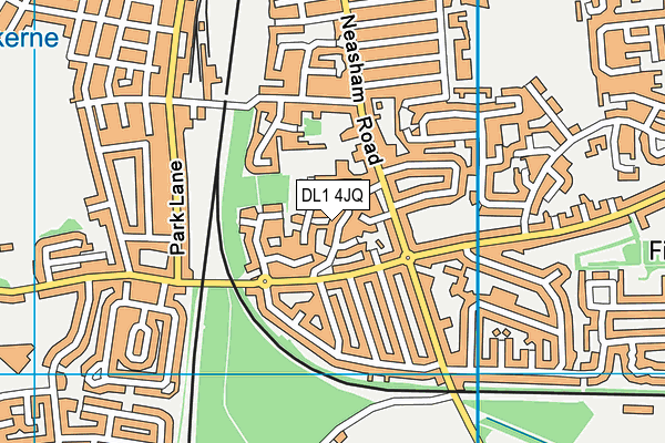 DL1 4JQ map - OS VectorMap District (Ordnance Survey)