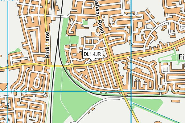 DL1 4JR map - OS VectorMap District (Ordnance Survey)