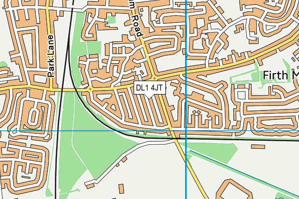 DL1 4JT map - OS VectorMap District (Ordnance Survey)