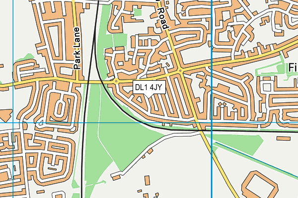 DL1 4JY map - OS VectorMap District (Ordnance Survey)